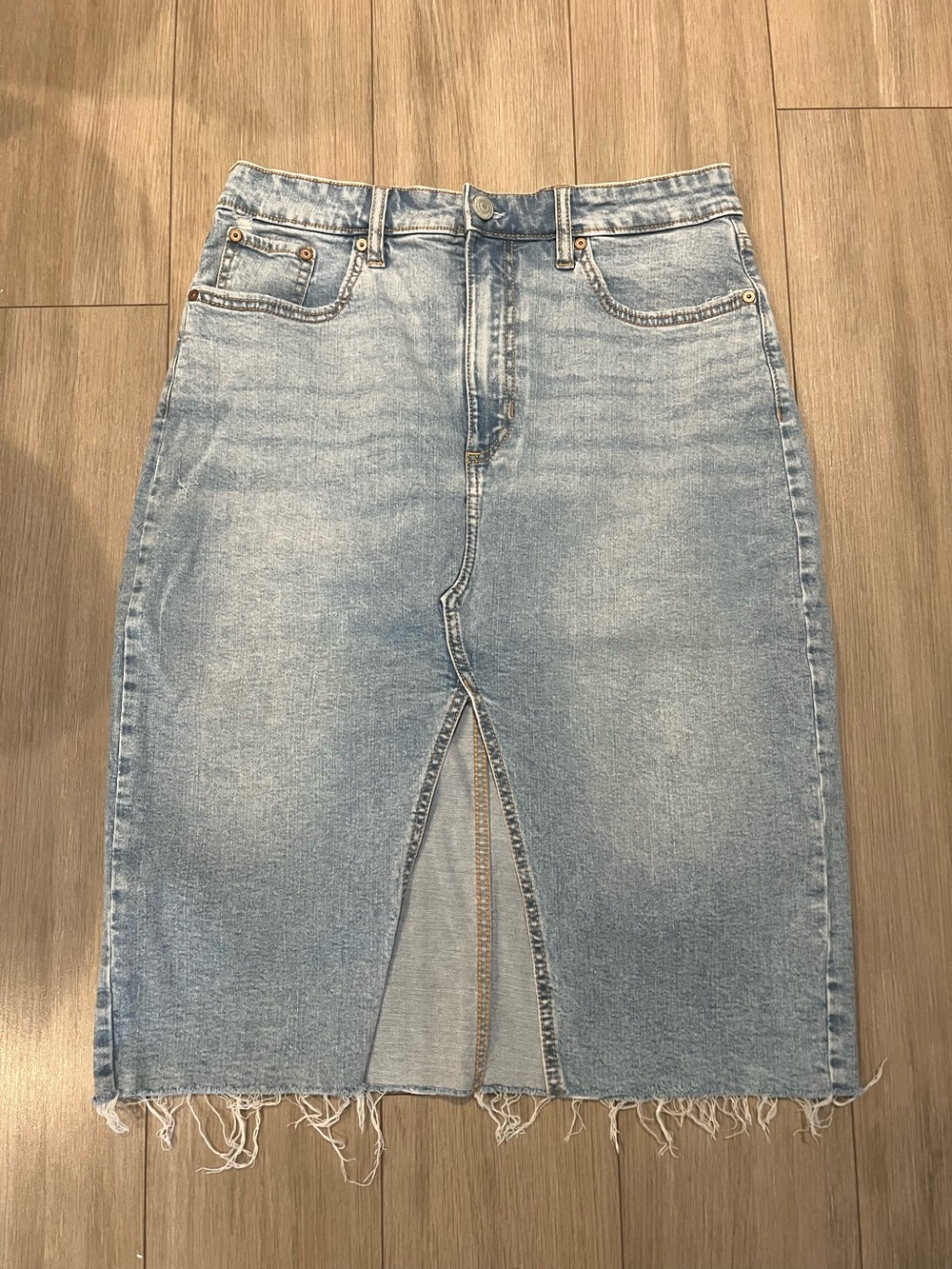 Bootlegger Midi Denim Jean skirt size 30